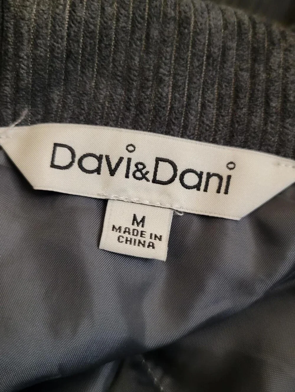 Davi & Dani | Rainbow Aztec Gray Corduroy Jacket